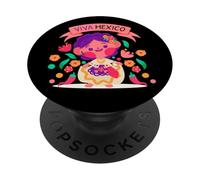 Muñeca Lelé, Mexican Rag Doll ¡Que viva México! PopSockets Adhesive PopGrip