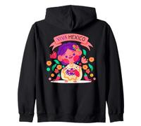 Muñeca Lelé, Mexican Rag Doll ¡Que viva México! Zip Hoodie
