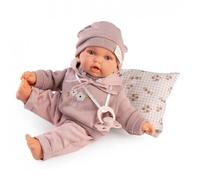 MuÑecas Antonio Juan Soft Petit Doll With Hoodie Pink Kids