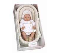 MuÑecas Arias Elegance Andie With Carrycot With Try Me Cry Mechanism Baby Doll 40 Cm