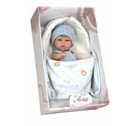 MuÑecas Arias Elegance Natal With Baby Carrier Body Vinyl Sex Child Baby Doll 30 Cm