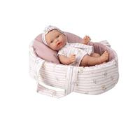 MuÑecas Arias Elegance Pillines With Carrycot With Bag Vinyl Body Baby Doll 26 Cm