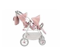 MuÑecas Arias Universe With Bag Handlebar Height Twin Car 47-77 Cm 45x70x73 Cm Pink Kids