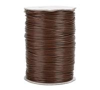 MUNEFE 160m Color Wax Line, Wax Cotton Thread, Necklace Cotton Thread, Suitable for Meeting All Handicraft Requirements (28# Brown)