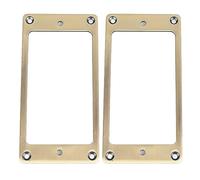 MUNEFE 2Pcs Electric Guitar Pickup Frame, Humbucker Pickup Covers, Active Humbucker Pickups, Suitable for All Kinds Of Electric Guitar Pickups (Red copper color) (Bronze color)