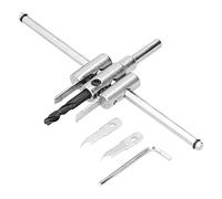MUNEFE Adjustable Circle Hole Cutter, Circle Hole Cutter Drill Bit, Adjustable Hole Saw Circle Cutter Drill Bit for Wood, Plastic, Acrylic, Plasterboard, Aerated Concrete, Etc (40-200mm)