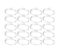 MUNEFE Bracelet En Acier Inoxydable, 20 Pièces, Bracelet En Fil Extensible, Bracelet En Argent Fait à La Main Pour La Fabrication De Bijoux