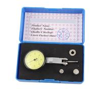 MUNEFE Dial Test Indicators, Dial Test Indicator Dial Gauge with 2 Probes, Precision Metric Dovetail Rails for Mechanical Oscillation Measurement (2 ruby hands)