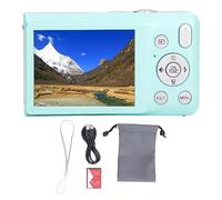 MUNEFE Digital Camera, 68MP 8K HD Digital Camera, 2.7in Screen 16X Zoom Compact Digital Camera for Travel Photography(Green)