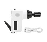 MUNEFE Electric Guitar String Winder, Small Lightweight String Winder, Guitar String Winder Tool for Gig, Rehearsal, or Traveling (White)