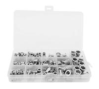 MUNEFE Flat Head Threaded Insert Nut, Rivet Nuts Assortment Kit, Vertical Grains Rivet Insert Nut Set for the Fastening Area of Metal Plates, Tubes 150PCS