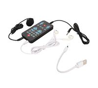 MUNEFE Handheld Voice Changer, Sound Card Mini Voice Changer Device, Microphone Voice Changer Modulator for Mobile Phone Computer