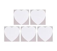 MUNEFE Heat Transfer Puzzle, Heat Press Blanks Sublimation Jigsaw Heart Shape, Heart Shaped Jigsaw Puzzles for Decoration 5 Sets A4 19x19cm 75Pcs