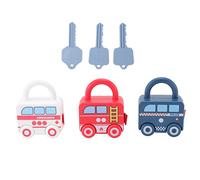 MUNEFE Kids Learning Locks, Alphabet Locks Keys Toy, Number Locks for Kids, Suitable for Infants Aged 6 Months and Older