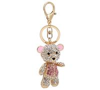 MUNEFE Lovely Bear Key Ring, Sparkly Bear Keychain, Lovely Keychain for Adding a Touch Of Elegance and Glamour To Your Keys or Bag