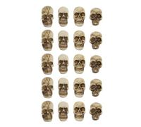 MUNEFE Mini Resin Skull, Miniature Skeleton Head Table Decor, Flower Pot Resin Miniature Skeleton Head Statue for Garden, Home, Office (20Pcs)