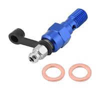 MUNEFE Motorcycle Brake Master Cylinder Caliper Bleed Screw, Banjo Bolt, Banjo Bolt Bleed Screw Suitable for Many Motorcycle Applications (M10x1.25mm) (Blue)