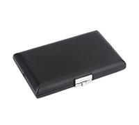 MUNEFE Oboe Reeds Holder Case, PU Leather Black Oboe Reeds Case Holder Box, Reeds Container Box Case with Slots for Reeds