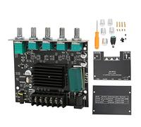 MUNEFE Power Amplifier Board, High Power Sound Stereo BT Amplifier Board, DC12-24V Digital Power Amplifier Board for 4-8Ω Speakers