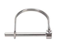 MUNEFE Safety Coupler Pin, Heavy Duty Shaft Locking Pin, Stainless Steel D Type Shaft Locking Pin for Table Saw Truck Boat Trailer (6.3x50mm/0.25x1.97in)