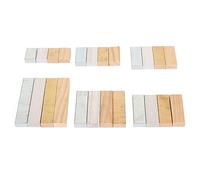 MUNEFE Scientific Density Cubes Set, Copper Aluminum Iron Wood Density Block Set, 24Pcs Density Block Set for Laboratory School