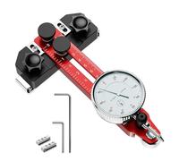 MUNEFE Table Saw Alignment Gauges, Table Saw Dial Indicator, Calibrator Dial Indicator Thin Rip Jig Guide for Repeated Narrow Strip Cuts (0 to 120mm)