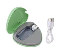 MUNEFE Toothbrush Sanitizer, Portable Rechargeable Toothbrush Cleaner Holder, Travel Home Toothbrush Case (Green)