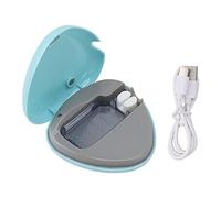 MUNEFE Toothbrush Sanitizer, Portable Rechargeable Toothbrush Cleaner Holder, Travel Home Toothbrush Case (Blue)
