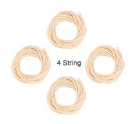 MUNEFE Ukulele Bass Strings Set, Ukulele Bass Strings, Smooth Fast Intonation Performance Strings Suitable for 4 String Ukulele Bass (4PCS 5mm 4mm 3mm 2.5mm)