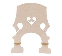 MUNEFE Upright Double Bass Bridge, Adjustable Height Maple Wood bass Bridges, Brass Screw Double Bass Bridge for Bass Contrabass (3/4)
