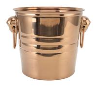 MUNEFE Wine Bucket, Double Layer Design Large Mouth Style Bar Wine Cooler, Metal Ice Buckets with Handles for Bar KTV