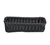 MUNEFE Woven Flatware Basket, Chopsticks Storage Basket, Plastic Tableware Basket, Suitable for A Variety Of Tableware Items (Large size L300*W110*H70MM)