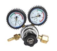 MUNEFE Zinc Alloy CO2 Pressure Reducer, Dual Pressure Gauges Regulator, CO2 Regulator Dual Pressure Gauges for Clear and Accurate Monitoring of Pressure Levels