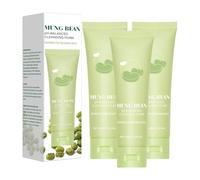 Mung Bean Cleansing Oil, Gentle pH-Balanced Cleansing Foam, Deep Pore Cleansing Face Wash, Improve Skin Tone, Suitable for Sensitive (3)