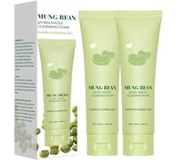 Mung Bean pH-Balanced Cleansing Foam, Gentle Cleanser and Exfoliator, Pore Deep Cleansings, Soothes Redness, for All Skin Types