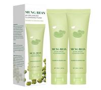 Mung Bean pH-Balanced Cleansing Foam,Pore Deep Cleansings Foam,Gentle Cleanser and Exfoliator,Mung Bean Soothing Moisturizing Face Wash,Suitable for All Skin Types (2PCS)