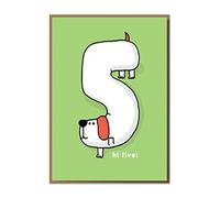 Mungo and Shoddy"Hi Five!" Funny Child's Greeting Card