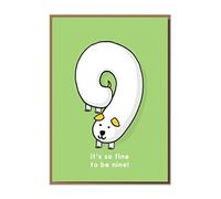 Mungo and Shoddy"It's So Fine to Be Nine" Funny Child's Greeting Card