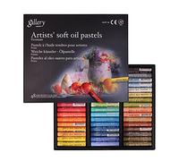 Mungyo Gallery Artists Soft Oil Pastels Set of 48 - Assorted Colors + Epoxy Sticker