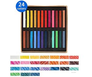 [Mungyo Gallery] Non Toxic Soft Oil Pastels Set of 48 Assorted Colors, Bundle with Rubber Pastel Erasers for Artist and Professional