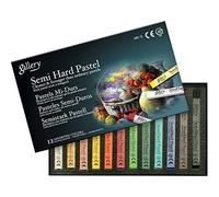 Mungyo Gallery Semi-Hard Pastels Cardboard Box Set of 12 - Assorted Colors by Mungyo