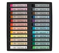 Mungyo Gallery Soft Pastel Squares Cardboard Box Set of 24 - Assorted Colors by Mungyo Gallery