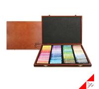 Mungyo MOPV-72 Soft Oil Pastels Wood Box Set 72 Assorted Color
