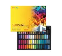 Mungyo Soft Pastel Square Chalks Non-Toxic - Pack of 64 Assorted Colours (B441R078-7003A)