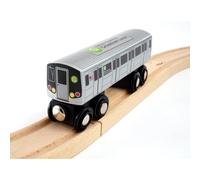 MUNI PALS Munipals NYC Subway Wooden Railway G Train BKLYN-Queens Local Child Safe & Tested Wood Toy Train MP01-110G