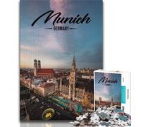Munich 1000 Piece Jigsaw Puzzle for Adults And Teenagers,Toys Educational Games Stress Relieving Wall Decoration 38x26cm