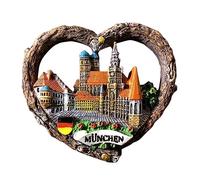 Munich Bavaria Germany Refrigerator Magnet Travel Souvenir 3D Fridge Decoration Magnetic Sticker Craft Collection