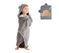Munich Blue Baby Towel for Boys and Girls - Cozy Baby Bath Towel for Newborn, Infant and Toddler - 600GSM Premium Super Soft Hooded Baby Towel with Cute Bear Ears (Cloudy Color, 35 x 35 inch)