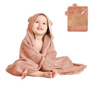 Munich Blue Toddler Bath Towel for Girls - Ultra Soft and Extra Large Baby Towel for Infant Babies Toddler 0-4 Yrs - Super Absorbent Baby Bath Towel with Hood made of Viscose from Bamboo and Cotton