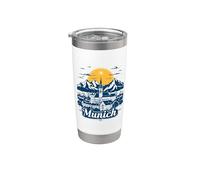 Munich Castle Mountain Souvenir Germany München Stainless Steel Insulated Tumbler